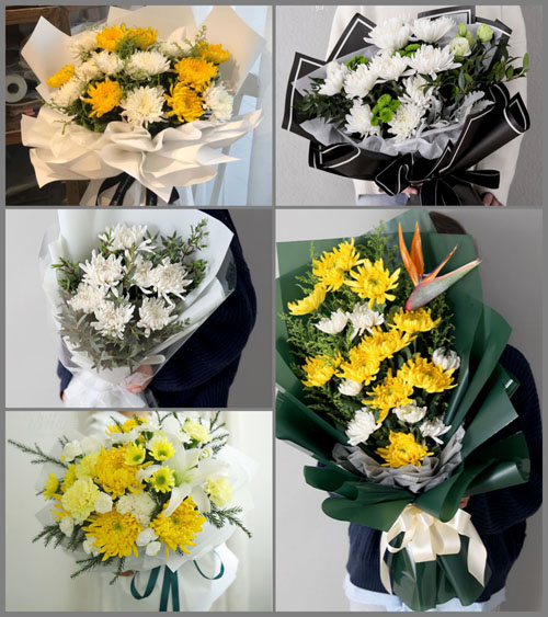 浙江省台州玉环县玉城街道西山村白事花束代送